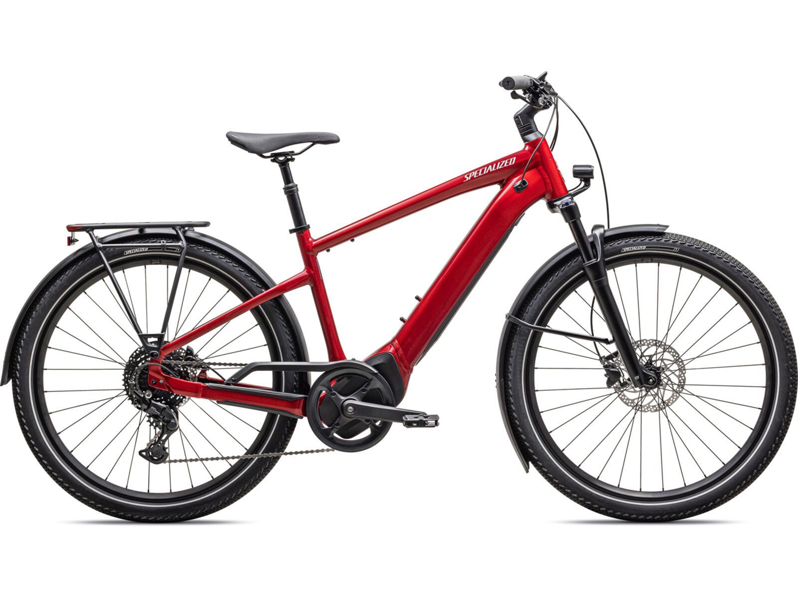 Specialized Turbo Vado 4.01 Specialized Turbo Vado 4.0 E-Bike – gloss red tint / satin silver reflective – Bild 1